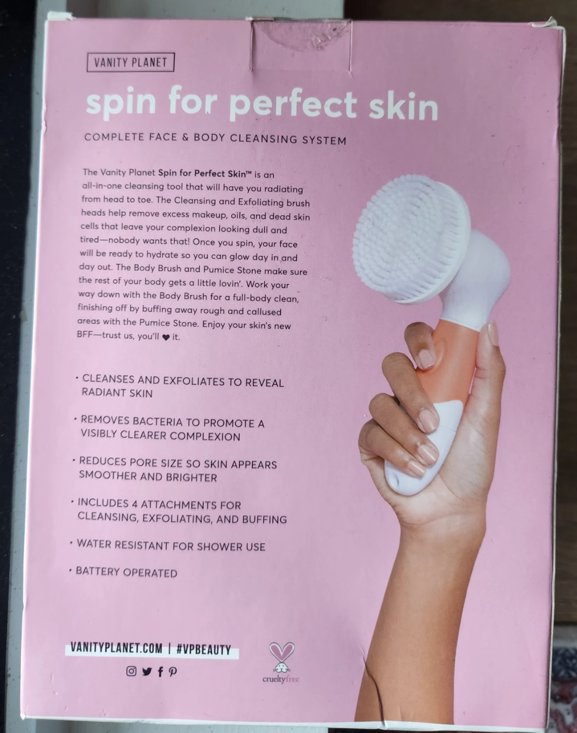 Vanity Planet Spin for Perfect Skin Face & Body Cleansing System - photo 2