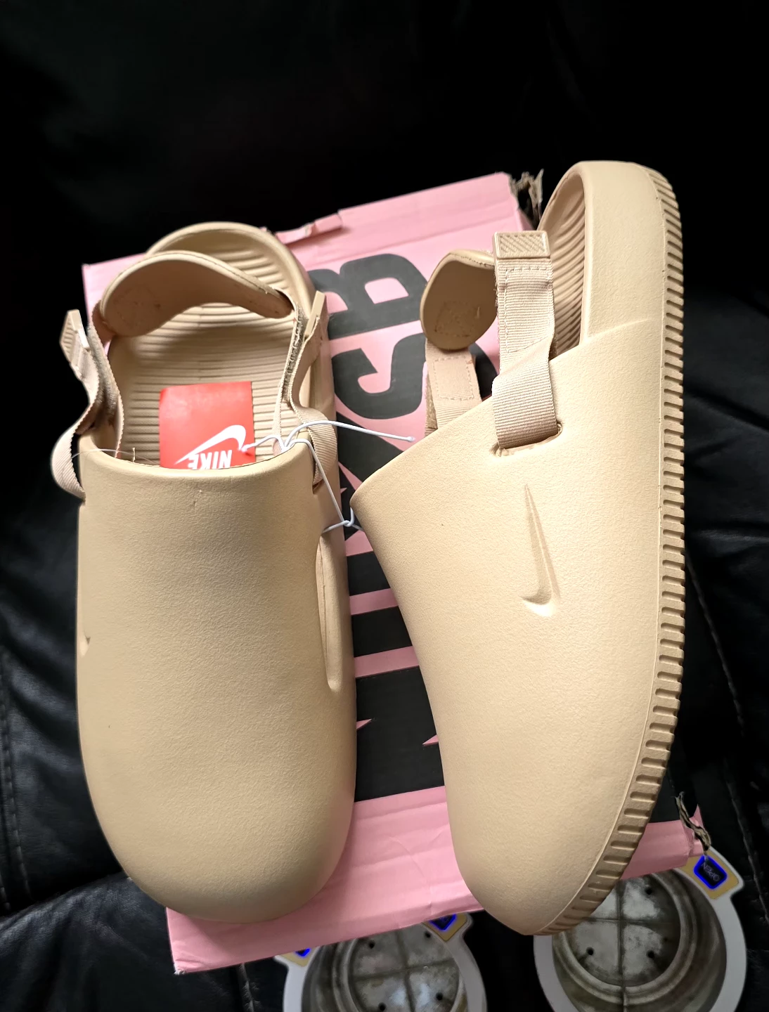 Brand new Nike Calm sandals Beige sale