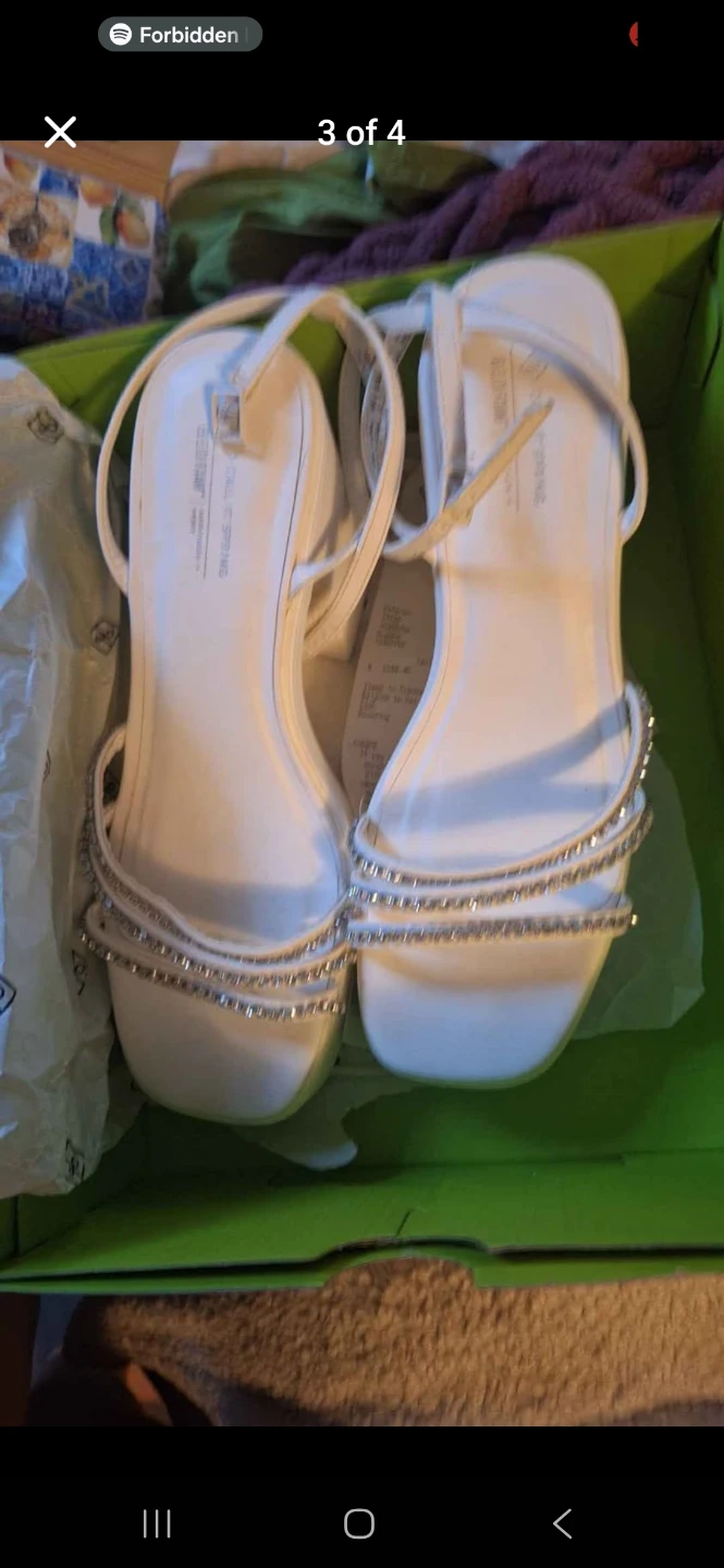 Call It Spring Women's White high heels - Size 10
