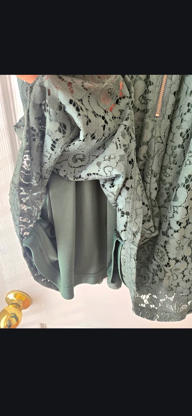 Simons Twik Green Lace Dress - M - photo 4