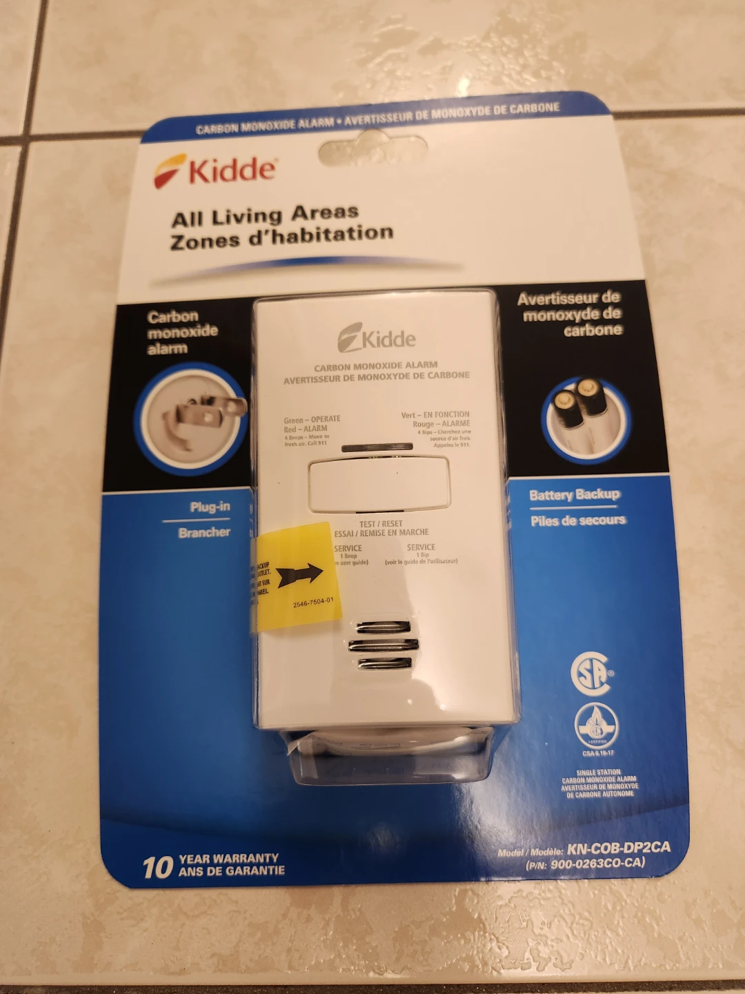 Kidde KN-COB-DP2CA Carbon Monoxide Alarm