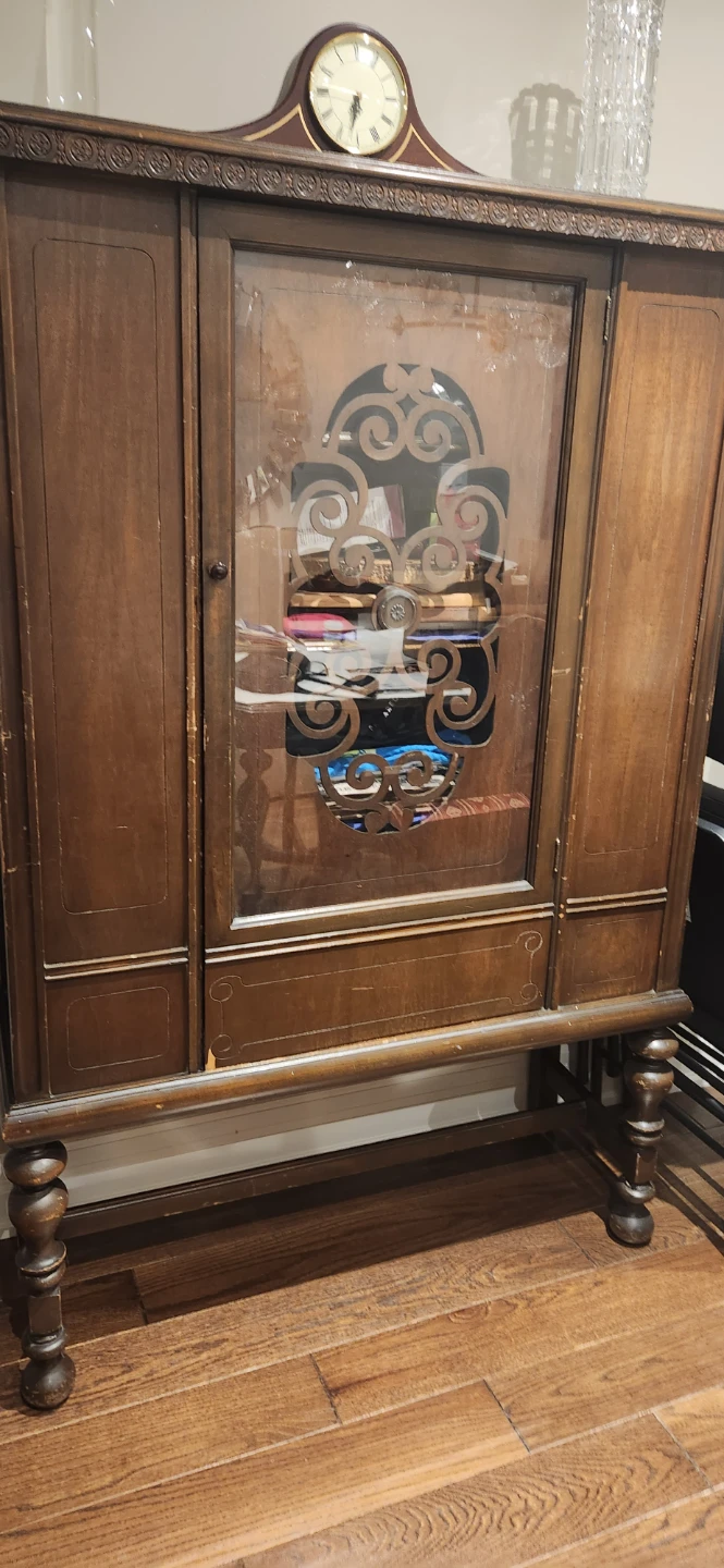 Antique walnut dining room set - photo 3
