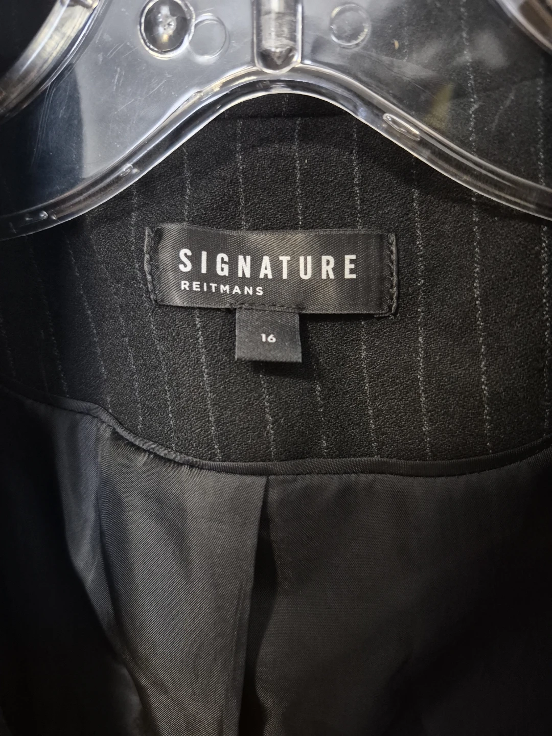 Signature by Reitmans Pinstripe Blazer Size 16 - photo 3