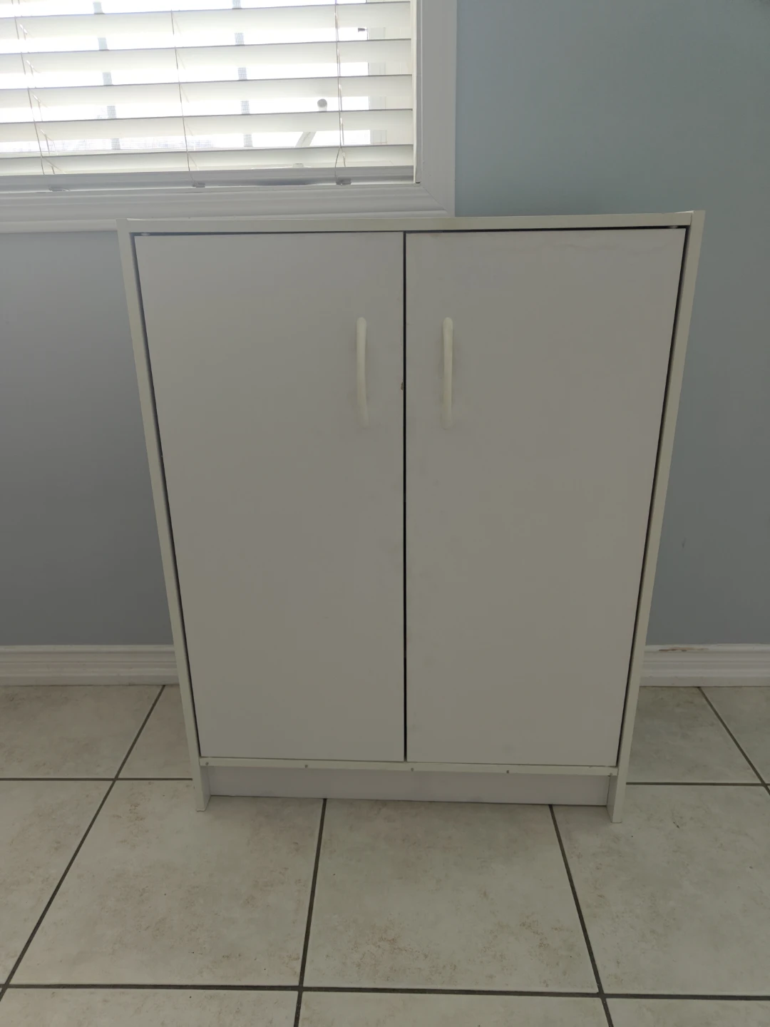 White Two-Door Storage Cabinet