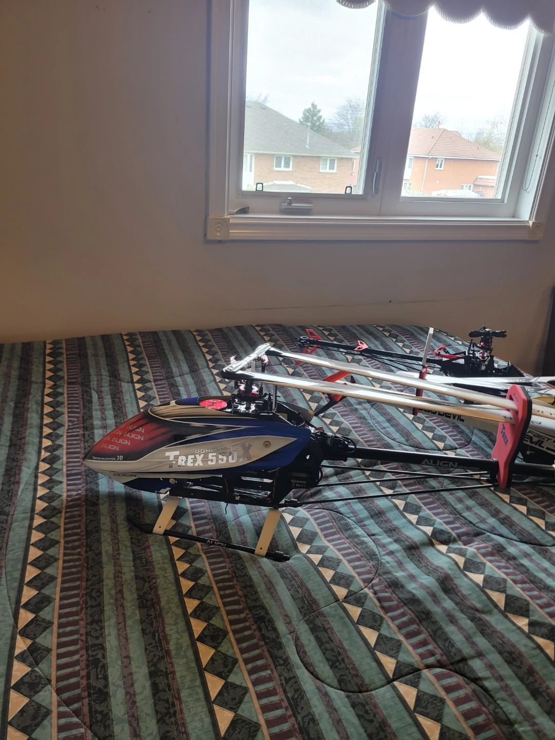 Align T-Rex 550.  Devil 380 and Gaui 300