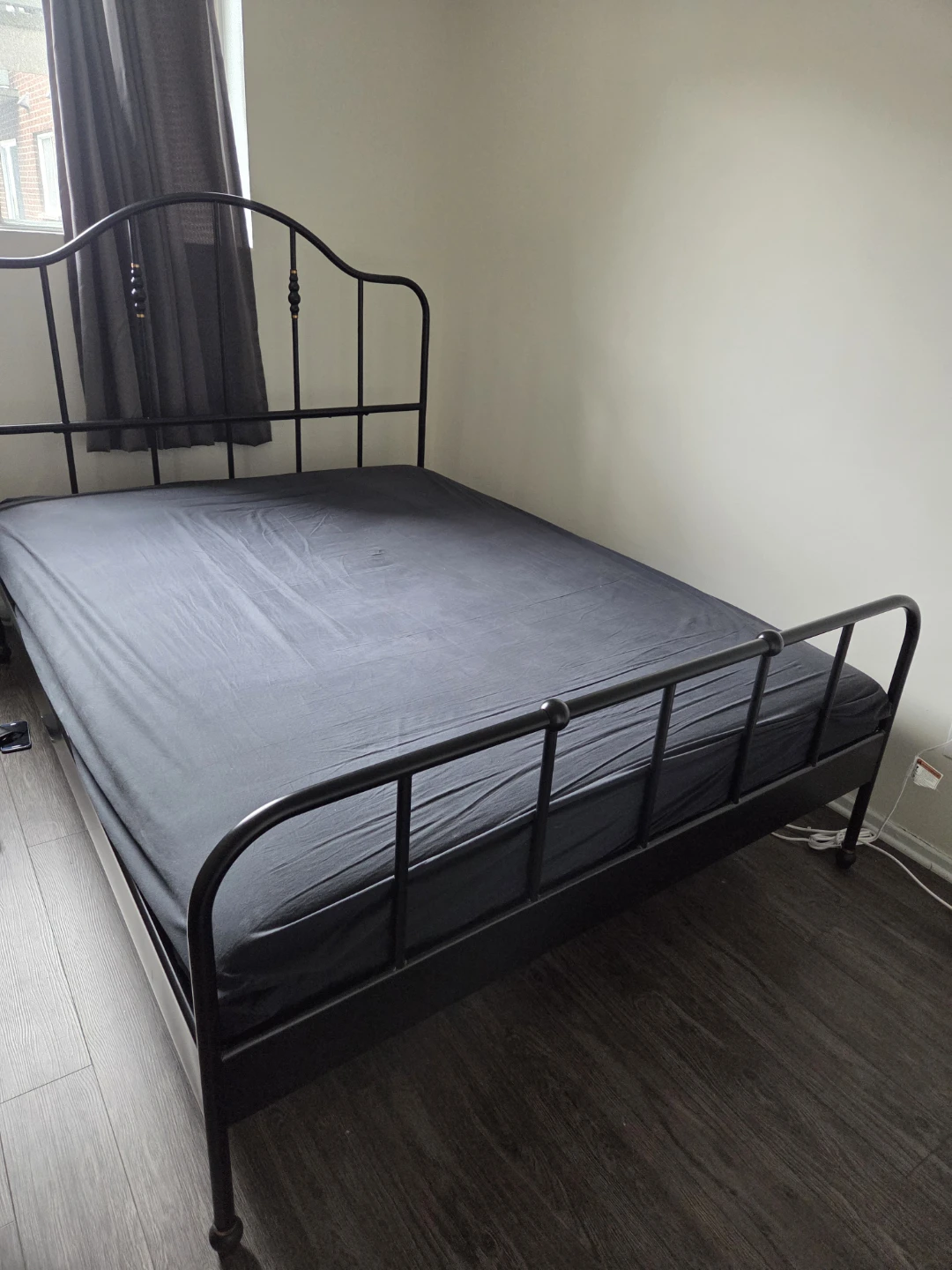 IKEA Sagstua Queen Bed Frame, Black - photo 4