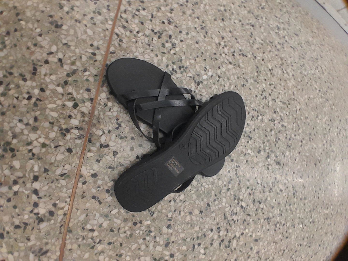 Black Strappy Sandals Women's Size 11 - photo 2