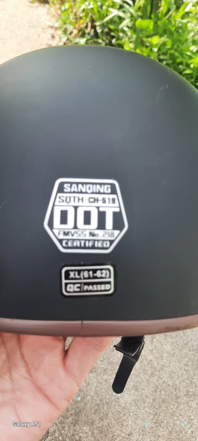 Matte Black DOT Certified Motorcycle Helmet - XL - photo 3