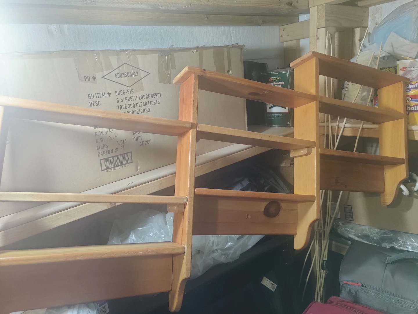 Wooden Tiered Shelf