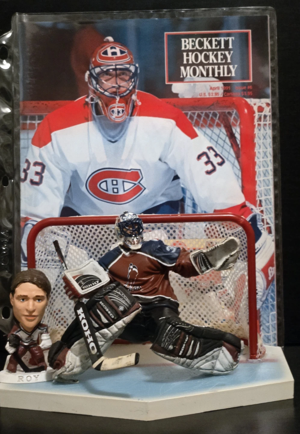 Patrick Roy Vintage Hockey Lot, Mcfarlane,  Headliners, Beckett