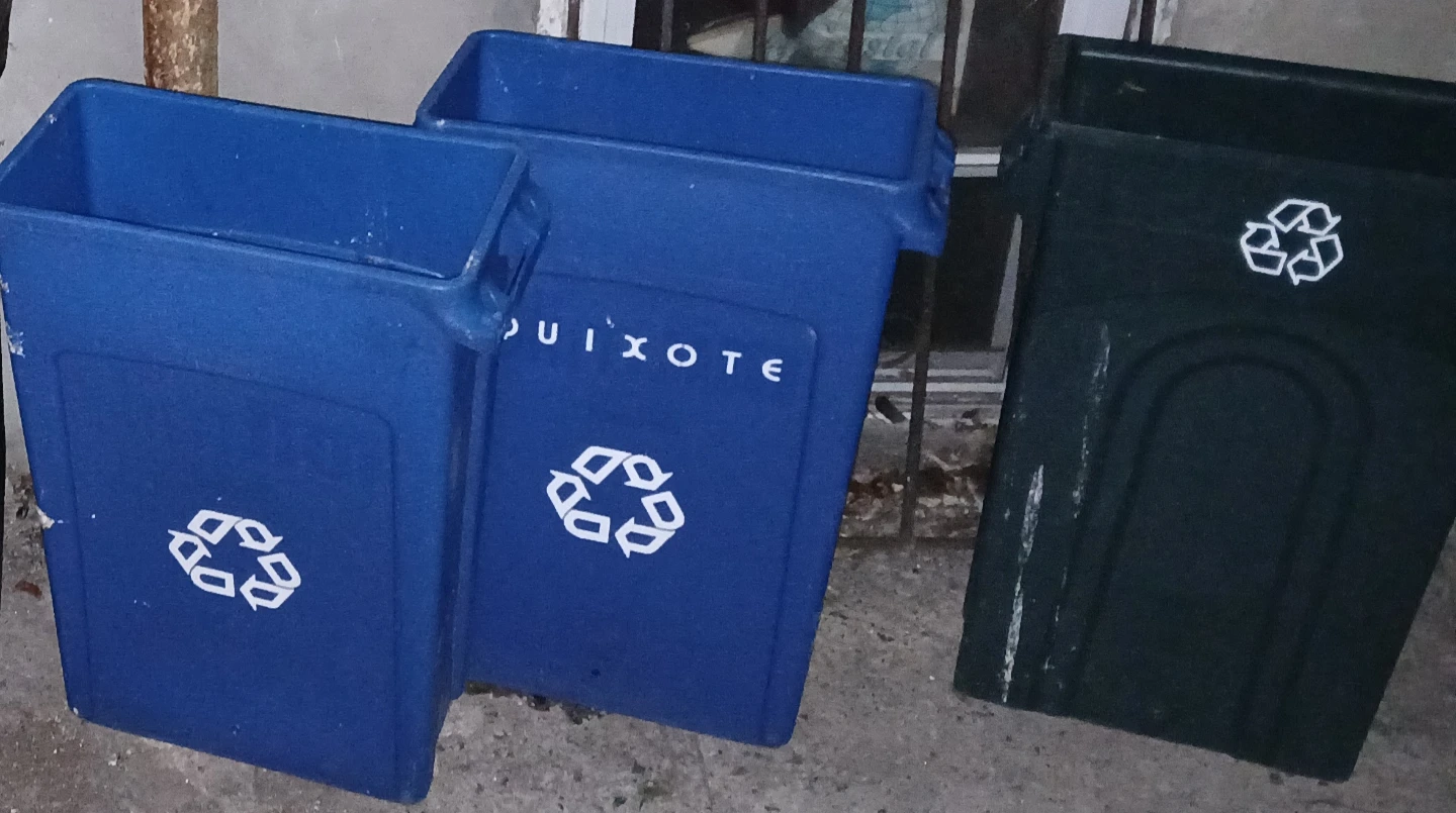 2 Blue Recycling Bins - 1 Cardboard $50 - photo 2