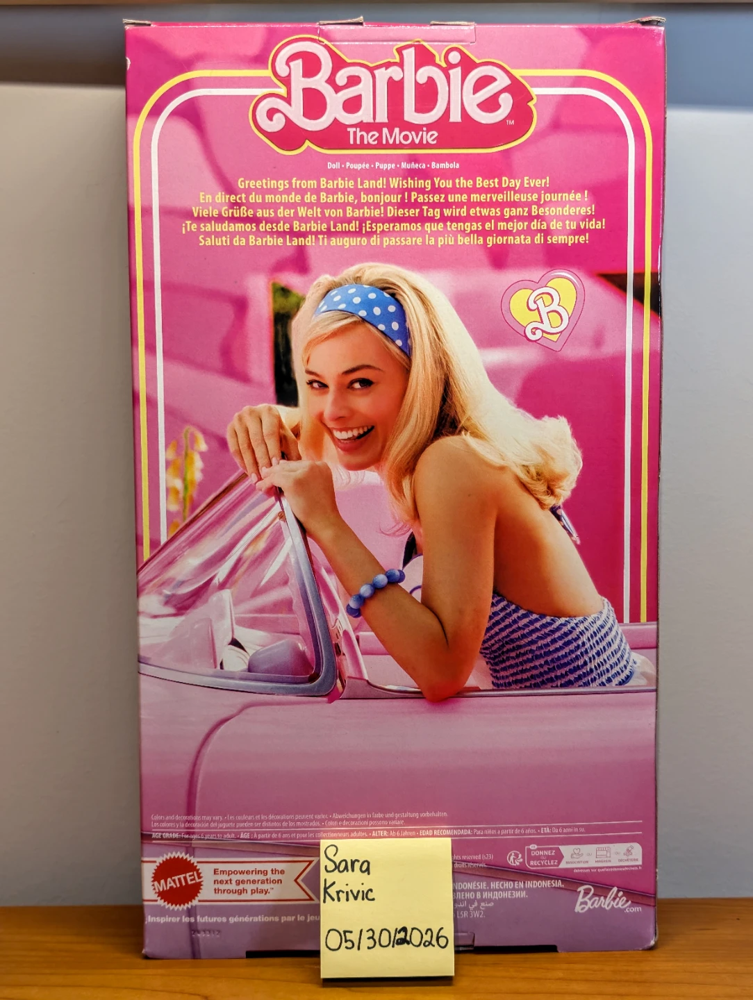 Barbie The Movie Gold Disco Jumpsuit Doll HPJ99 NRFB - photo 3