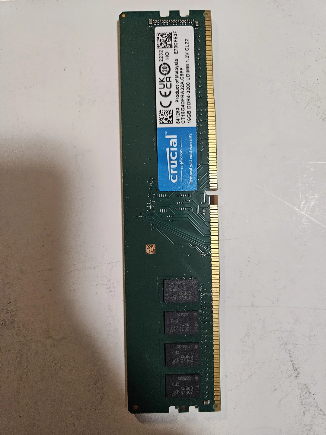 Crucial 16GB DDR4 Desktop RAM CT16G4DFRA32A