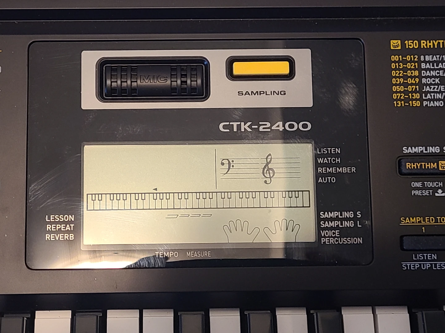 Casio CTK-2400 Keyboard with Power Adapter - photo 2