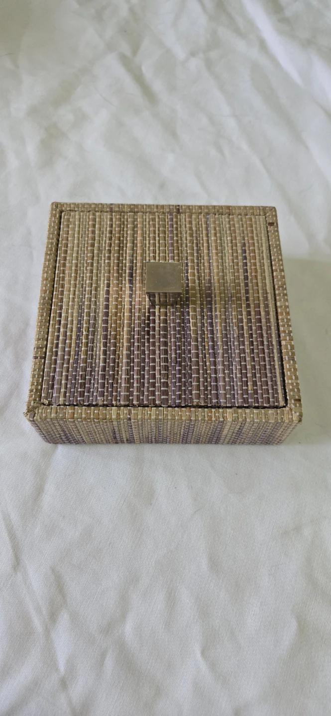 Woven Decorative Box with Lid