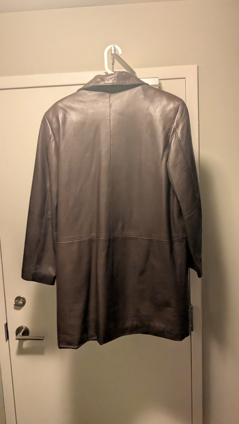 UNIVERSE COLLECTION 3/4 Length Brown Leather Jacket - photo 2