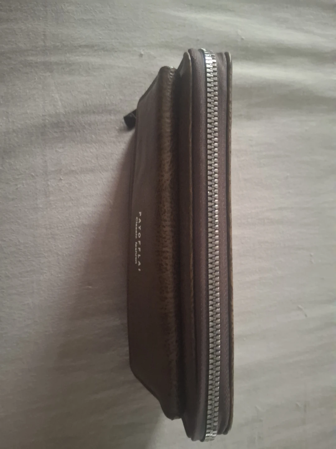 PAYOFFLAI Classic Fashion Brown Zipper Wallet - photo 2