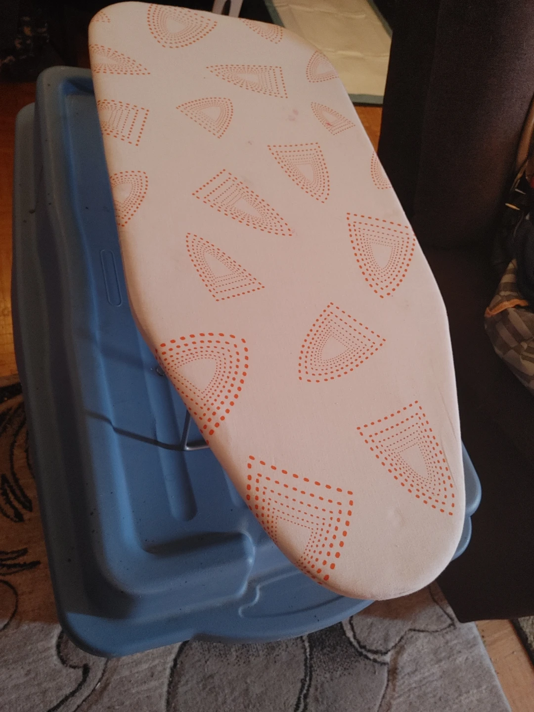 Table top Ironing Board with Patterned Cover