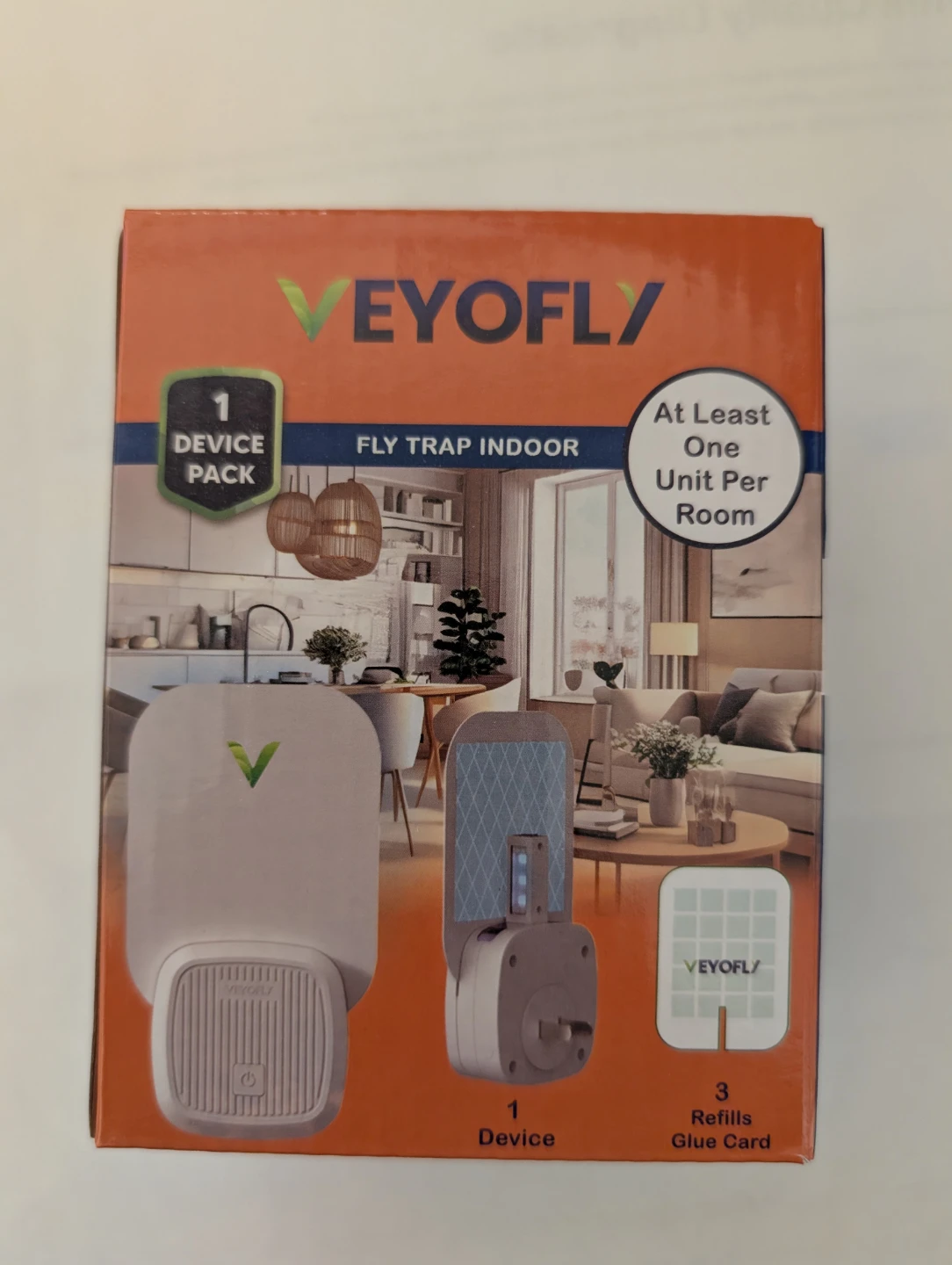 VEYOFLY Gnat & Fly Trap Indoor Device with 3 Refills