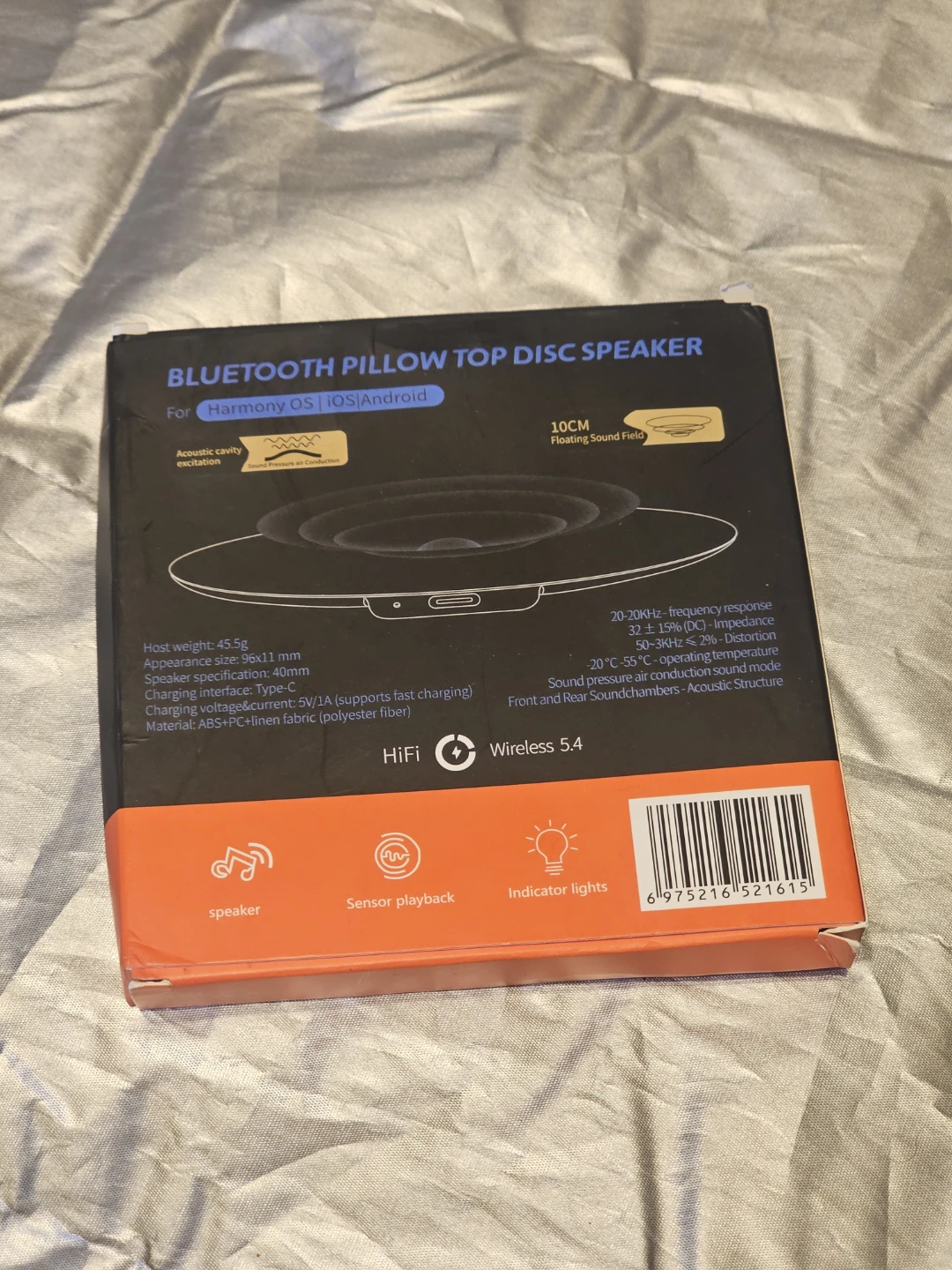 Muzx Bluetooth Pillow Top Disc Speaker - photo 2