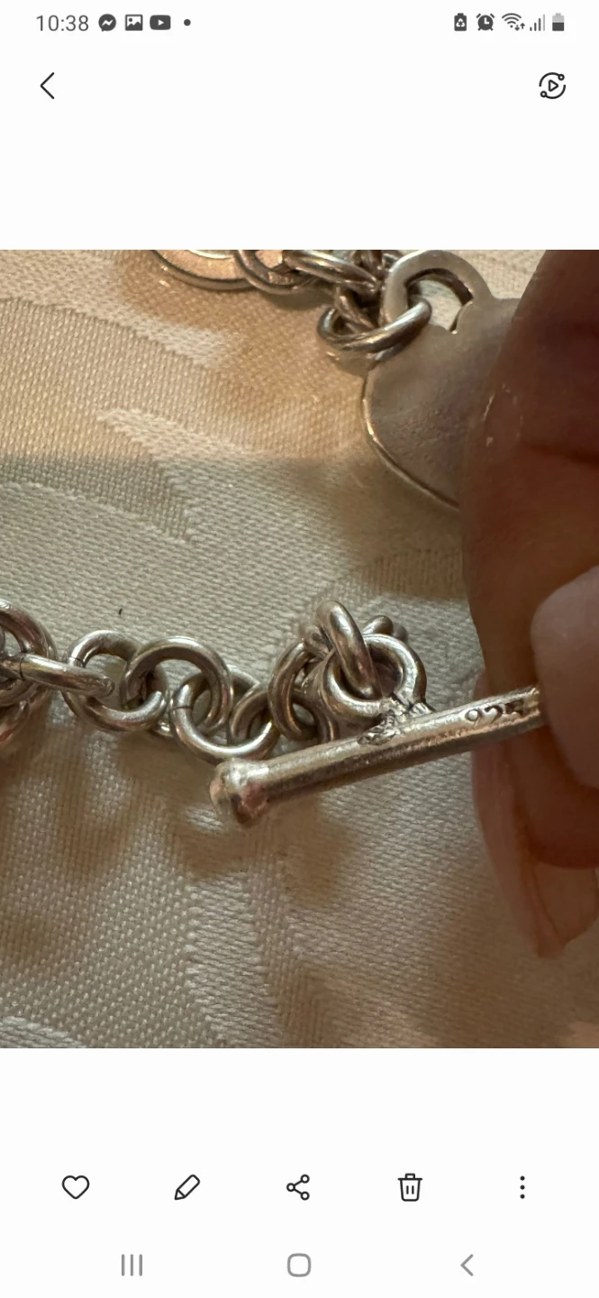 Sterling Silver Heart Charm Bracelet - photo 4