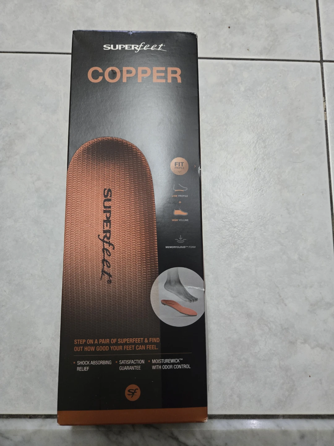 Superfeet Copper Insoles - Size E (US Men 9.5-11)