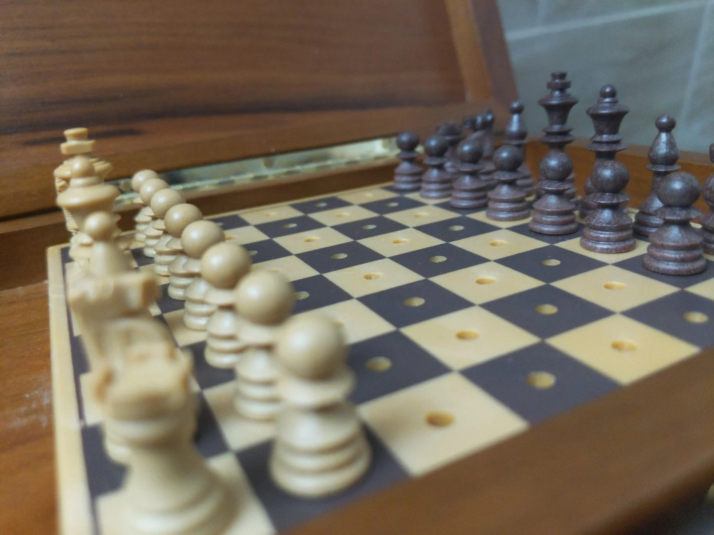 Wooden Chess Set portable - photo 5