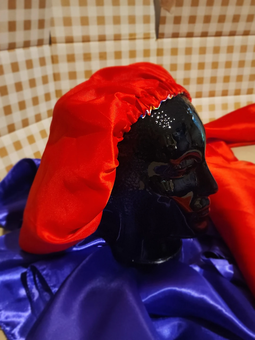 Rainbow Striped Bonnet w/ Satin Lining - photo 3