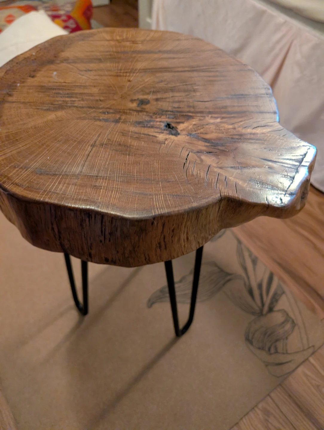 Solid Wood Side Table - photo 3
