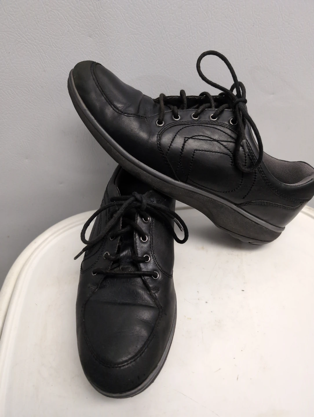 Rockport Black Leather Lace-Up Shoes - photo 2