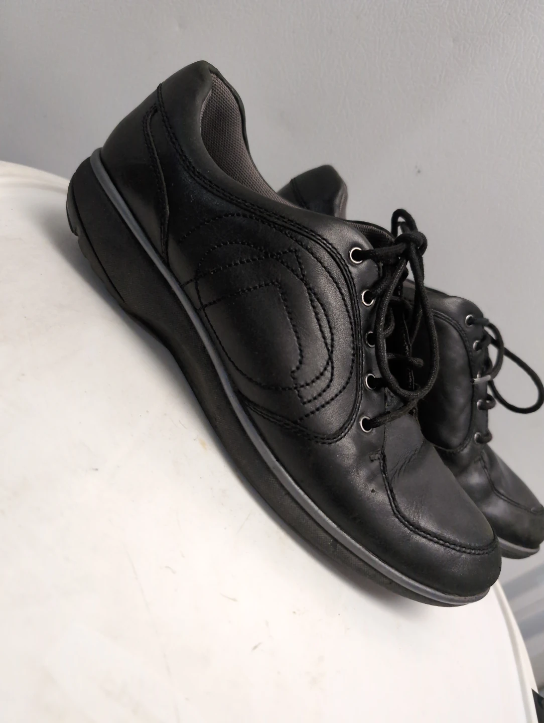 Rockport Black Leather Lace-Up Shoes - photo 5