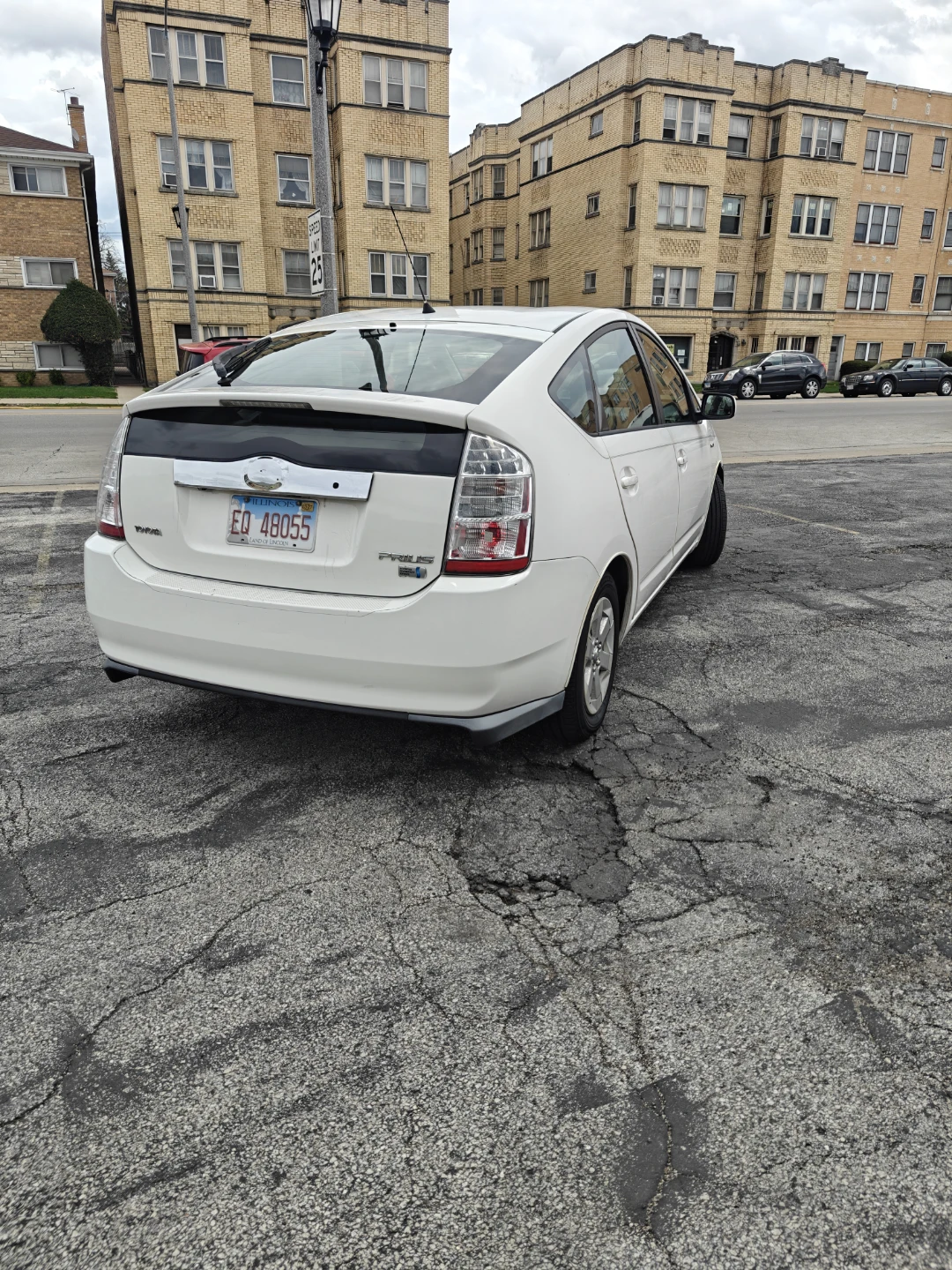 White Toyota Prius