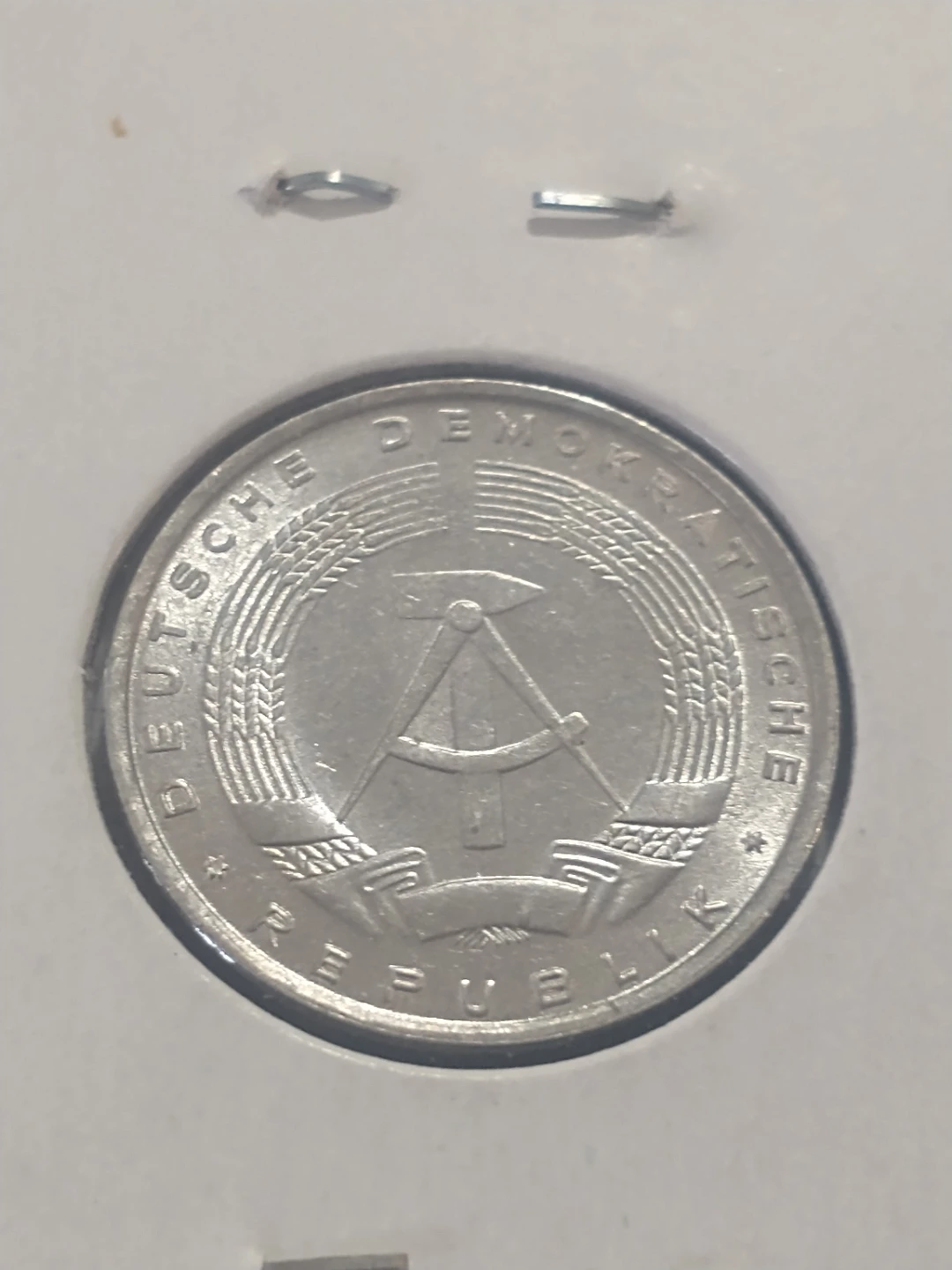 1968A 5 Pfennig DDR East Germany Coin - photo 3