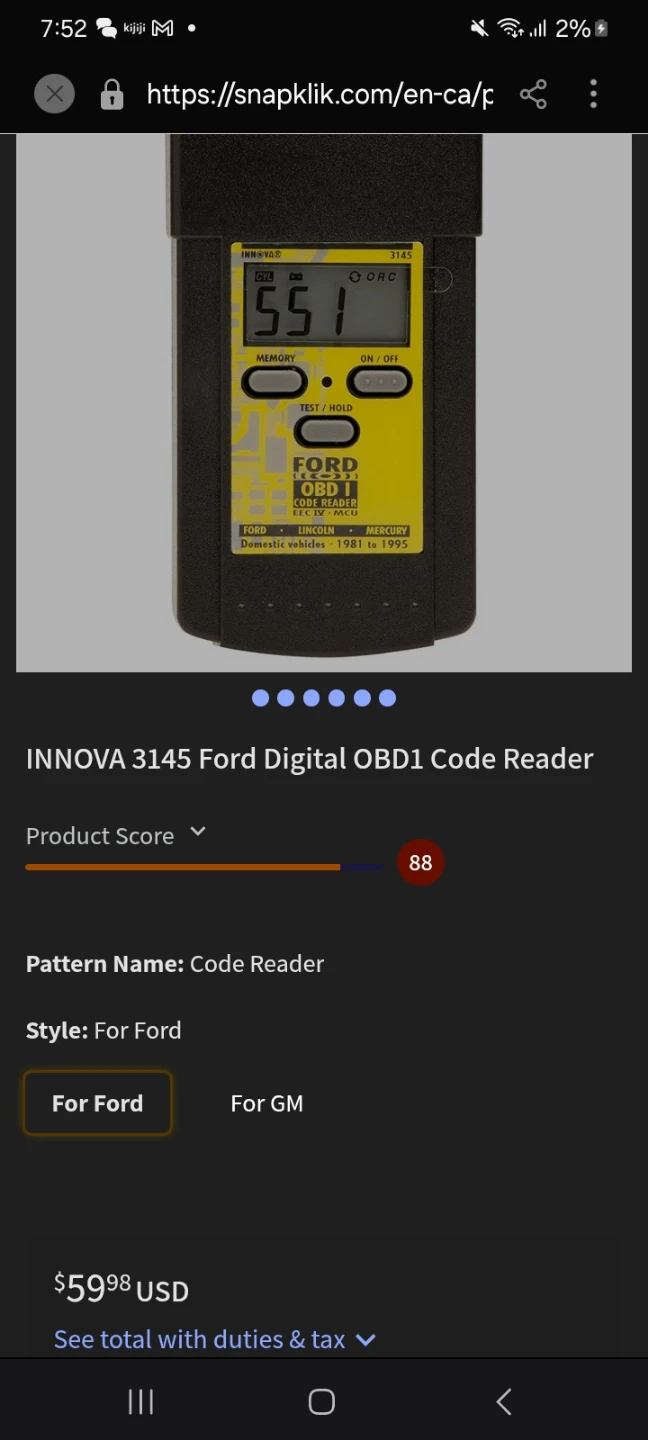 INNOVA 3145 Ford Digital OBD1 Code Reader - photo 2