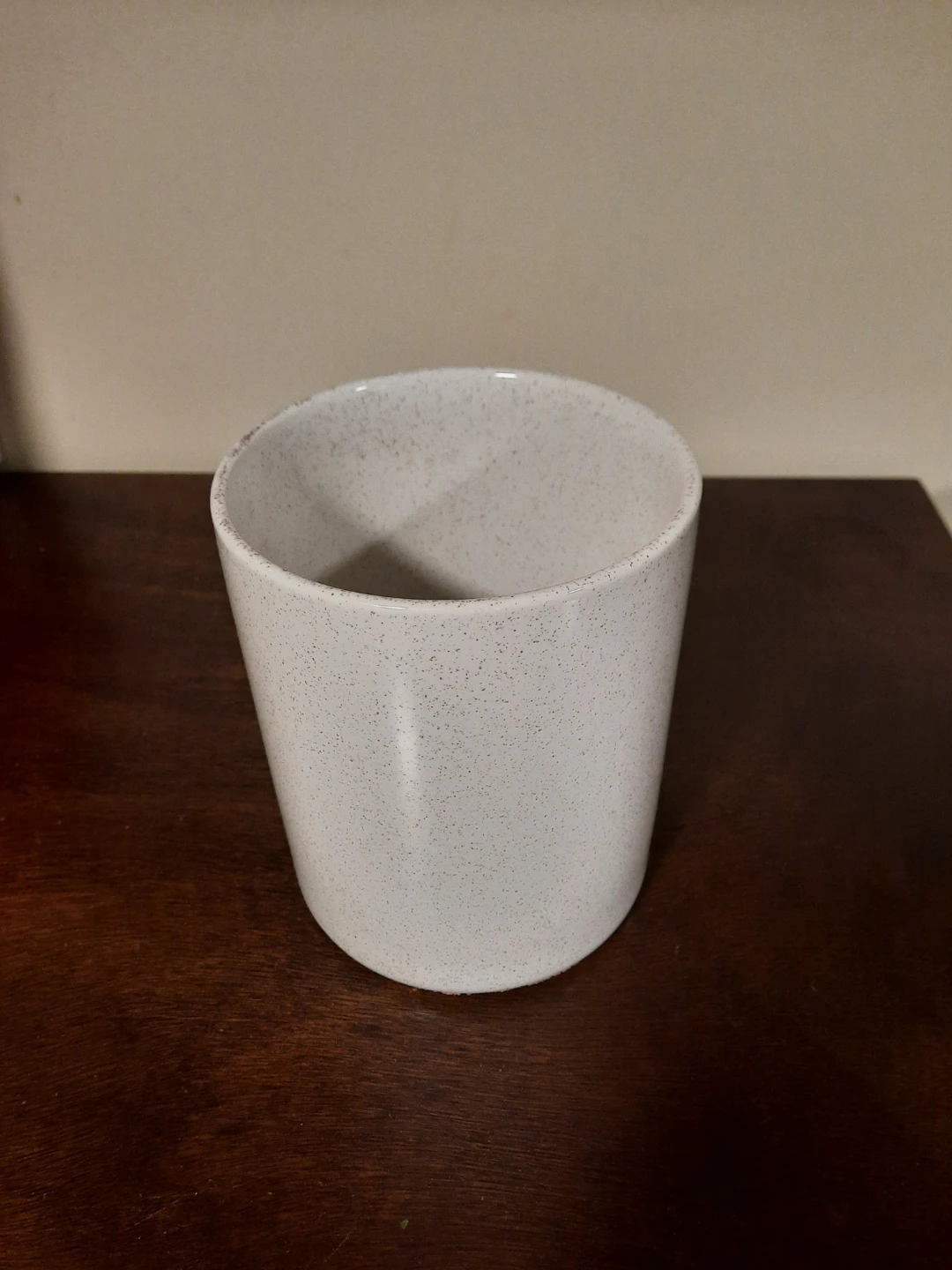 White Speckled Utensils Pot