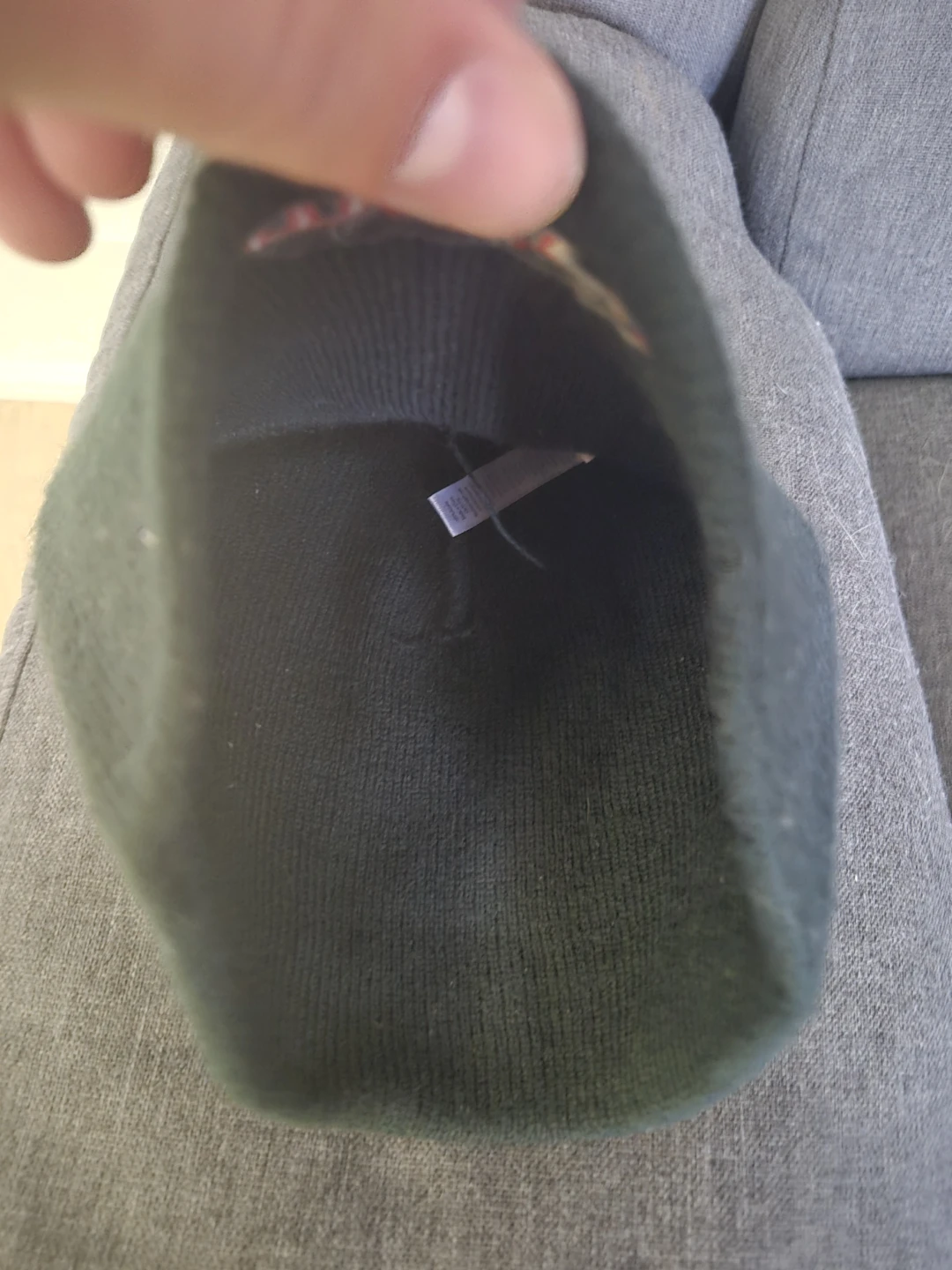 Black Beanie with Skull Graphic Holes - photo 2
