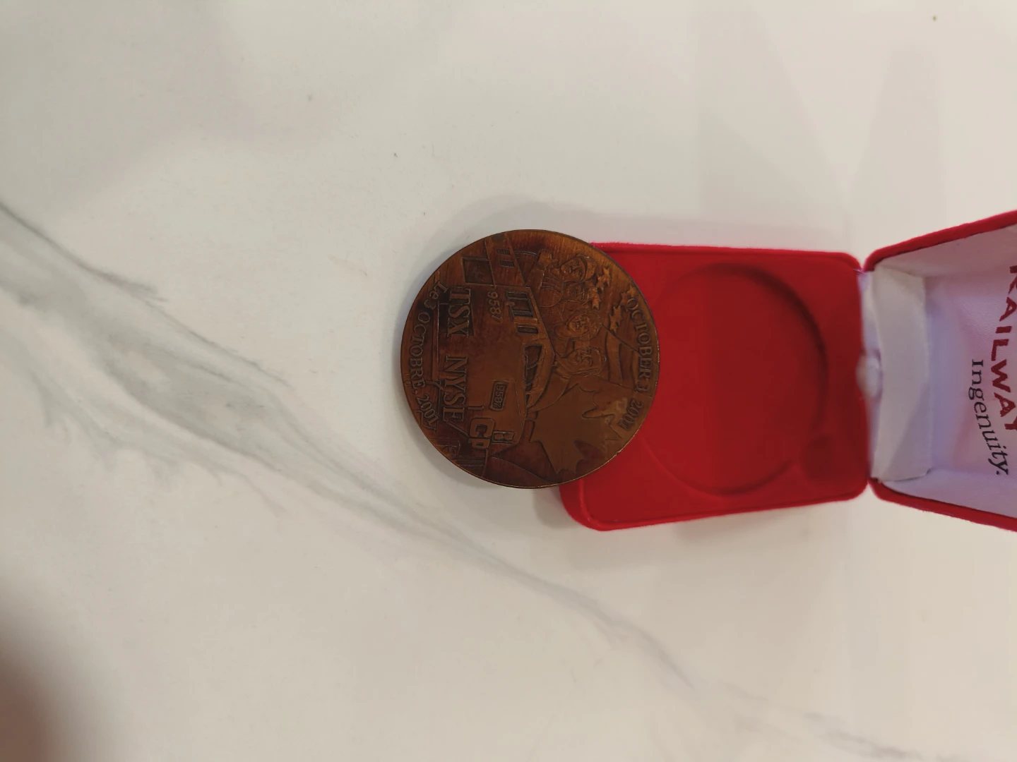 Canadian Pacific Railway Commemorative Coin 2001 - photo 2