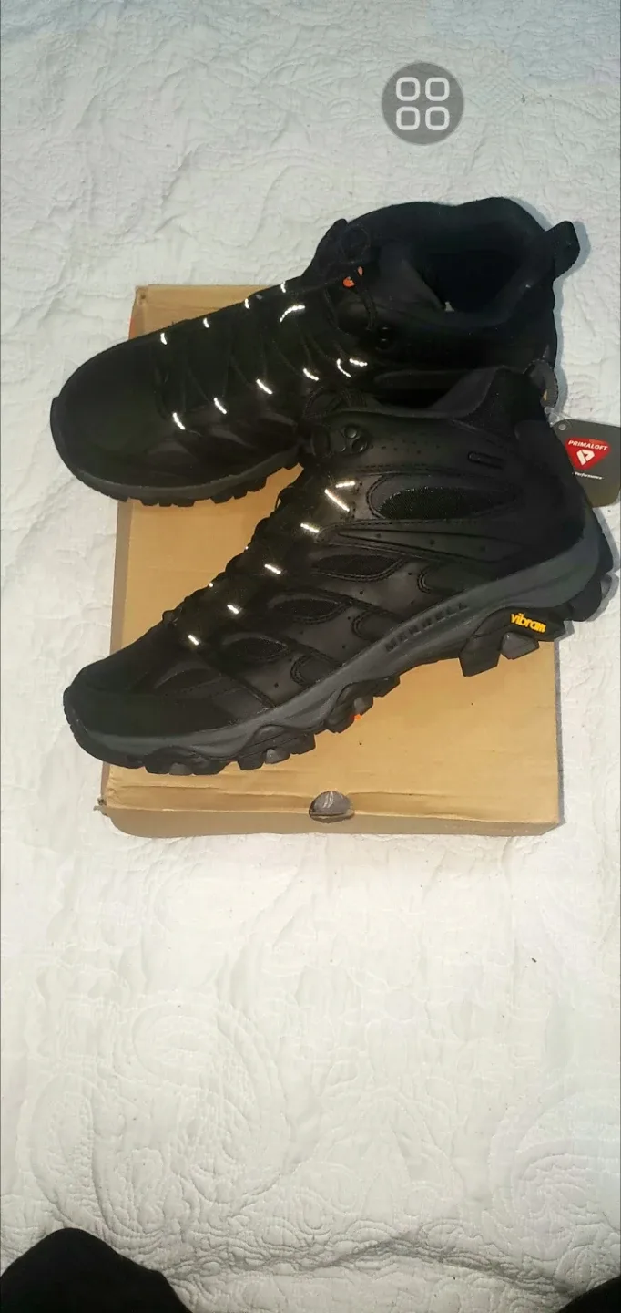 Merrell Moab 3 Mid Waterproof Hiking Boots - Black - photo 3
