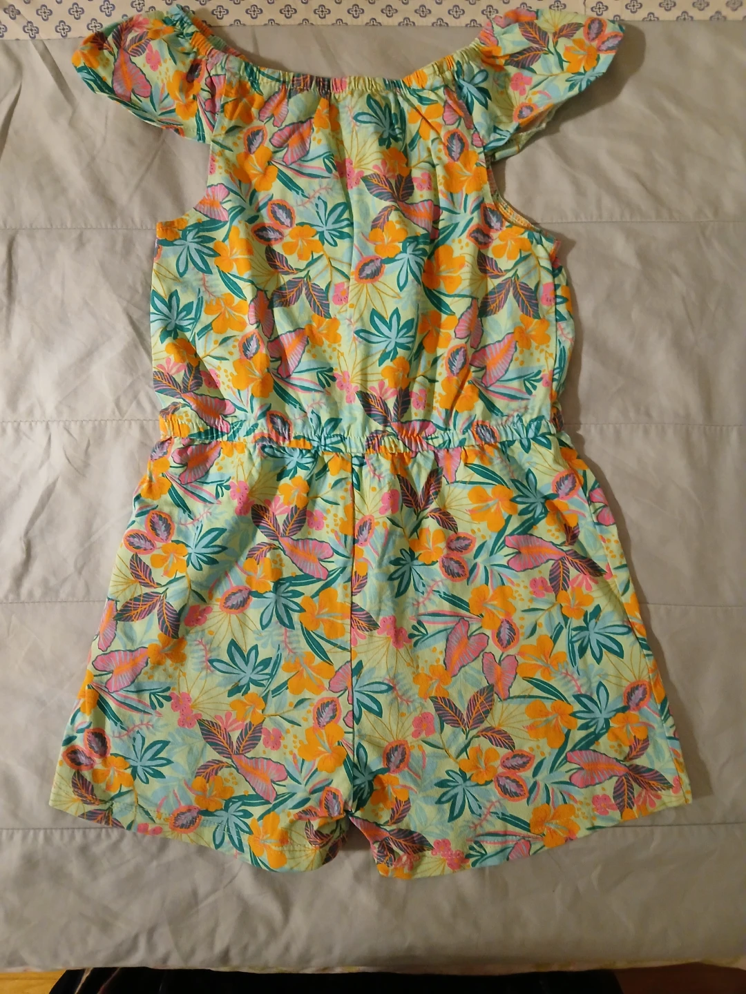 Girls' Floral Romper - photo 2