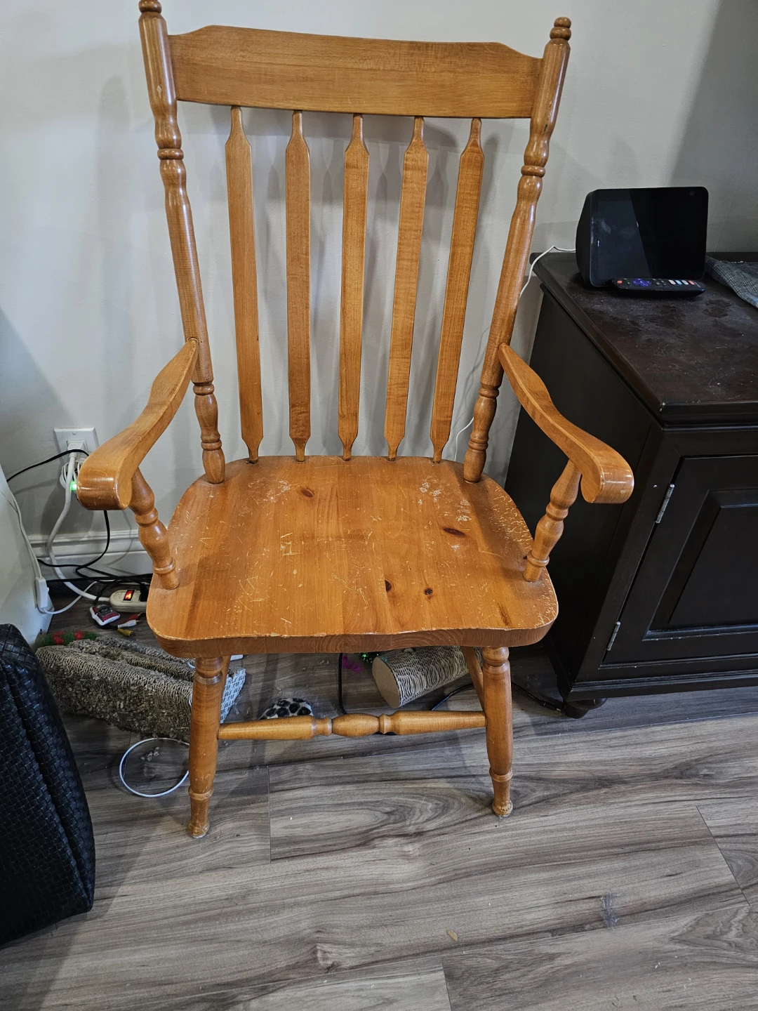 Wooden Windsor Style Armchair
