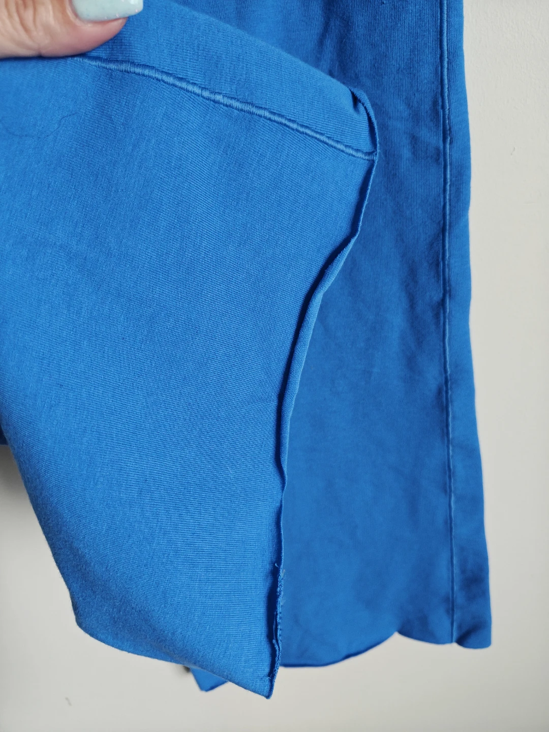 PINK Victoria's Secret Blue Foldover Waist Yoga Pants - photo 5