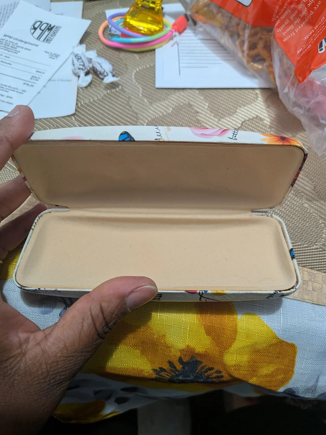 Floral Butterfly Eyeglass Case - photo 2