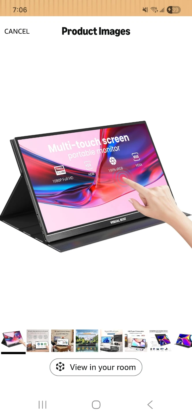 Visual Beat 15.6" Portable Monitor