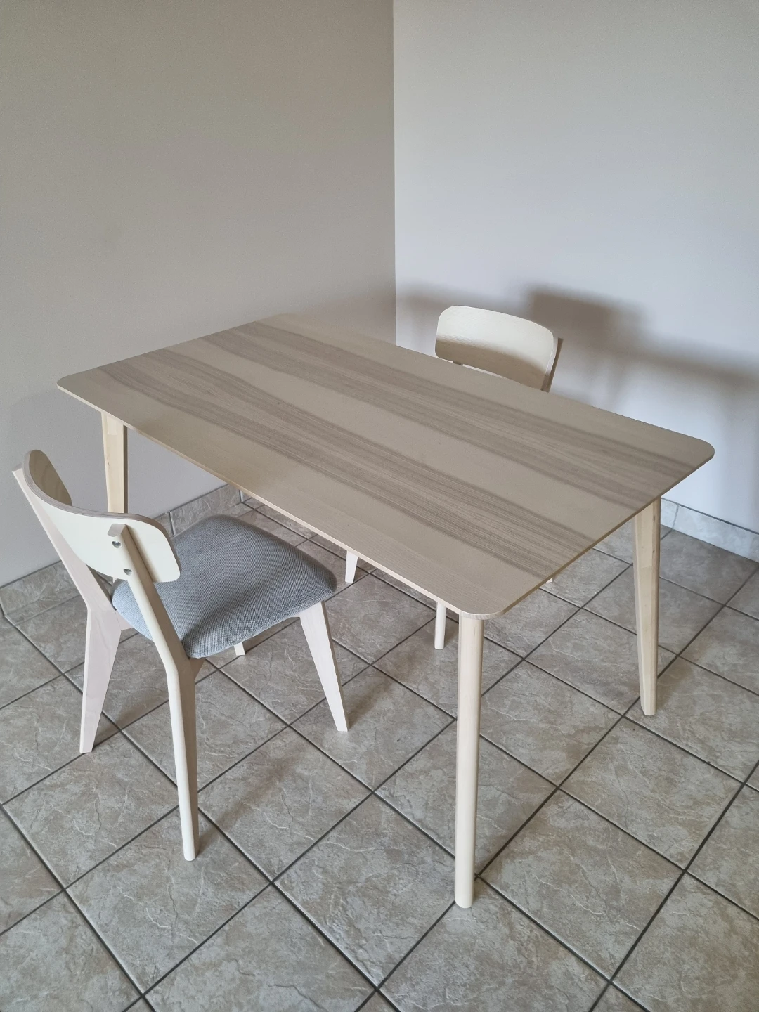 Dining Table Set with 2 Chairs(lisabo ikea)