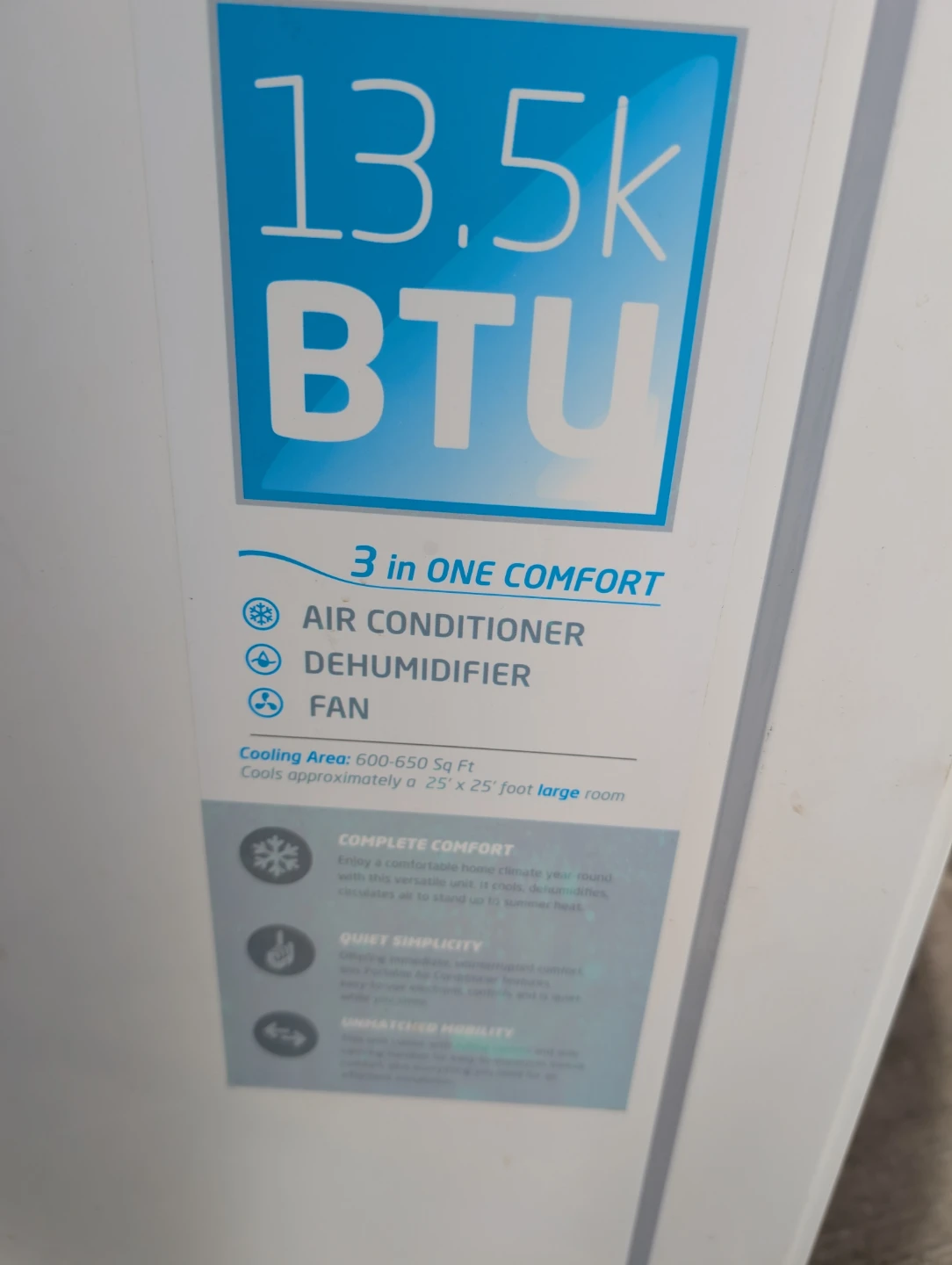 Commercial Cool 13.5K BTU Portable Air Conditioner - photo 5