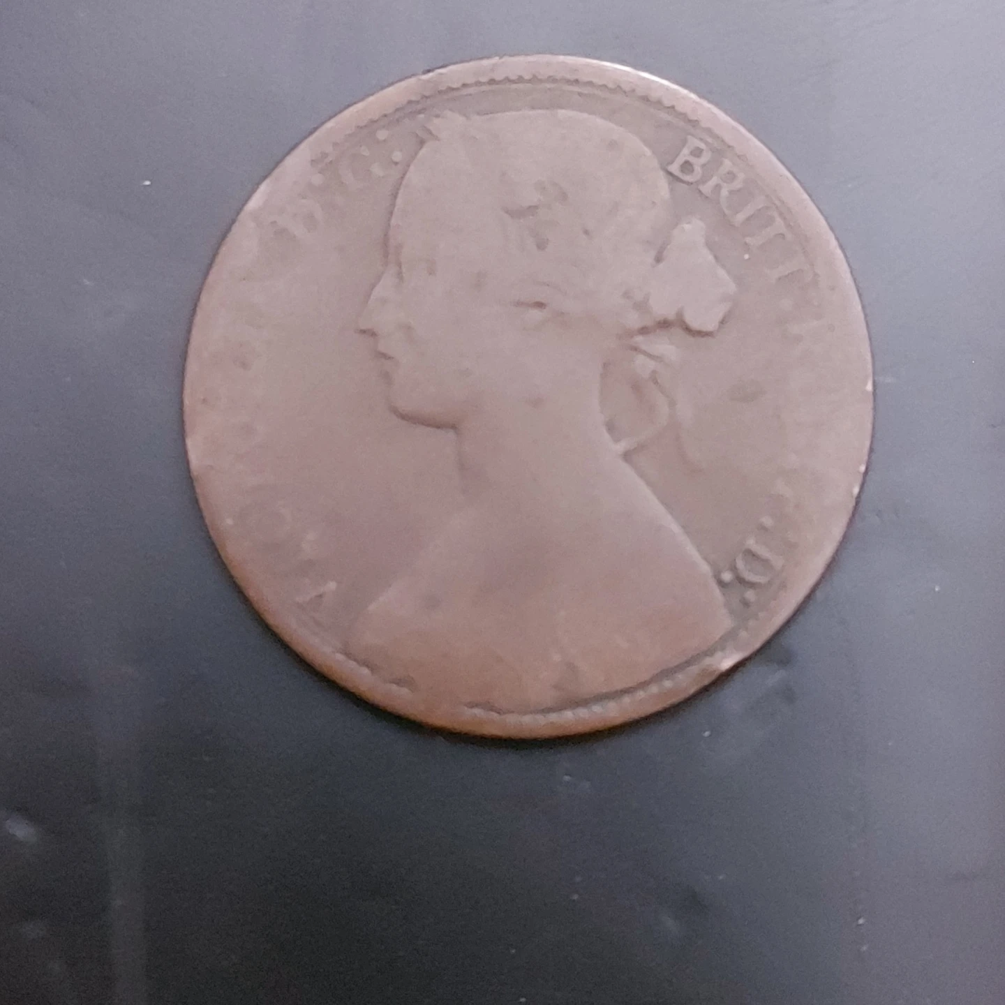 1871 Victorian Era Penny Coin - photo 2