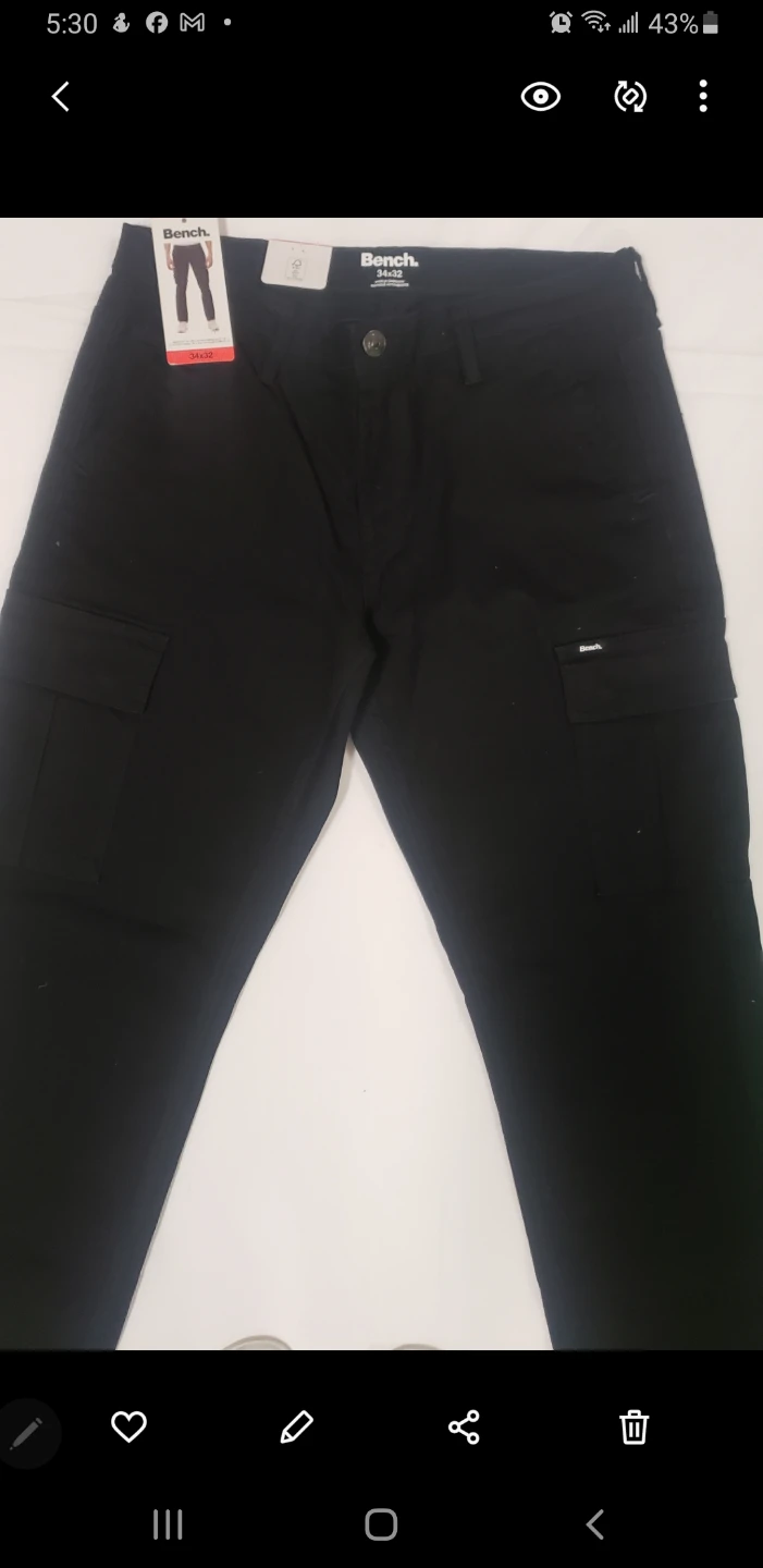 Brand new Bench Mens Black Pants 34/32 - photo 2