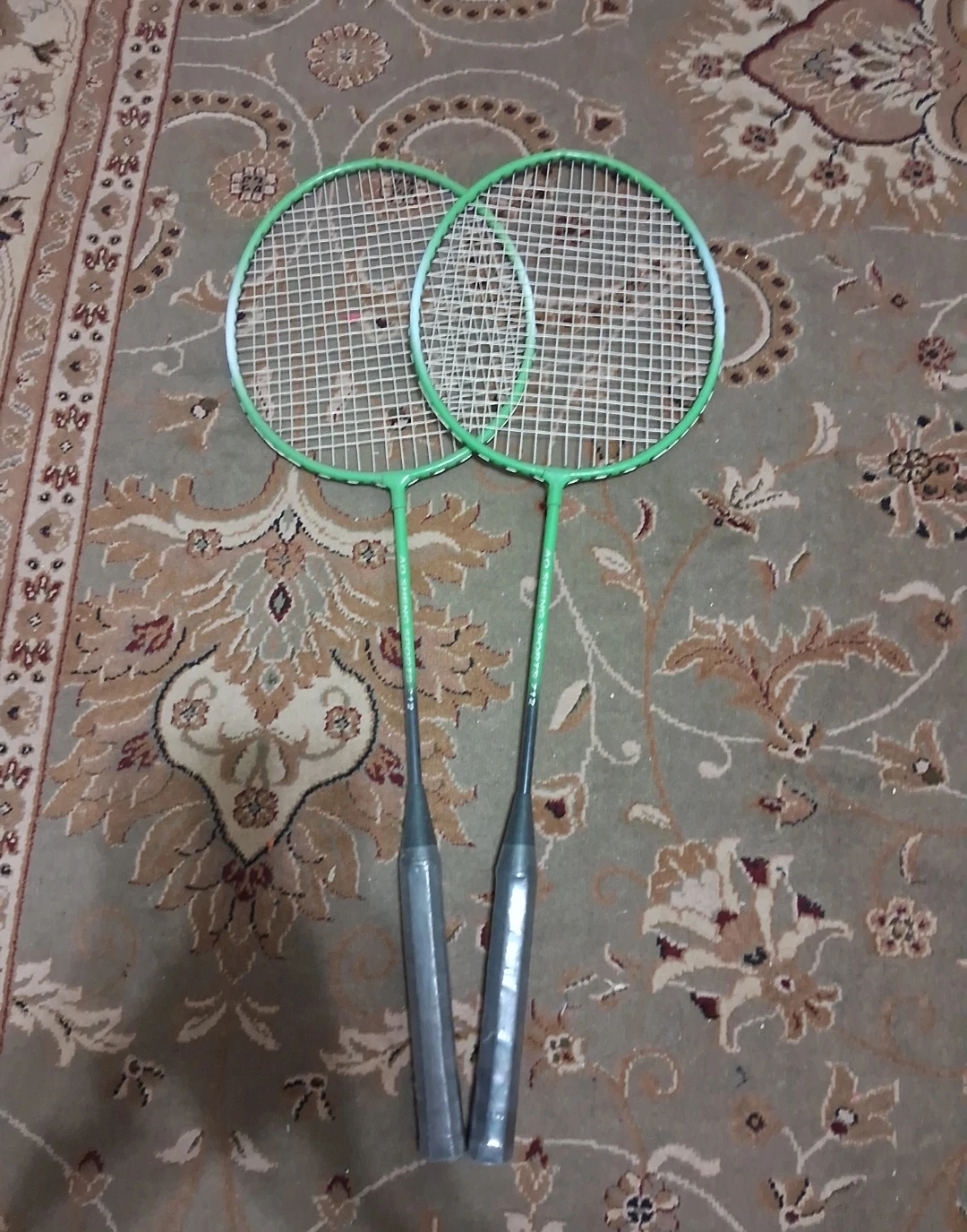 Green Badminton Rackets - Pair