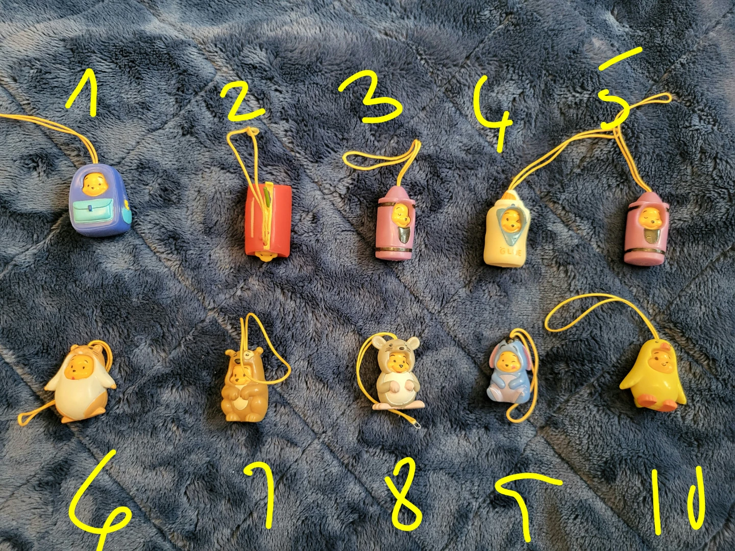 Vintage Disney Peek-A-Pooh Winnie-the-Pooh Charms - photo 4