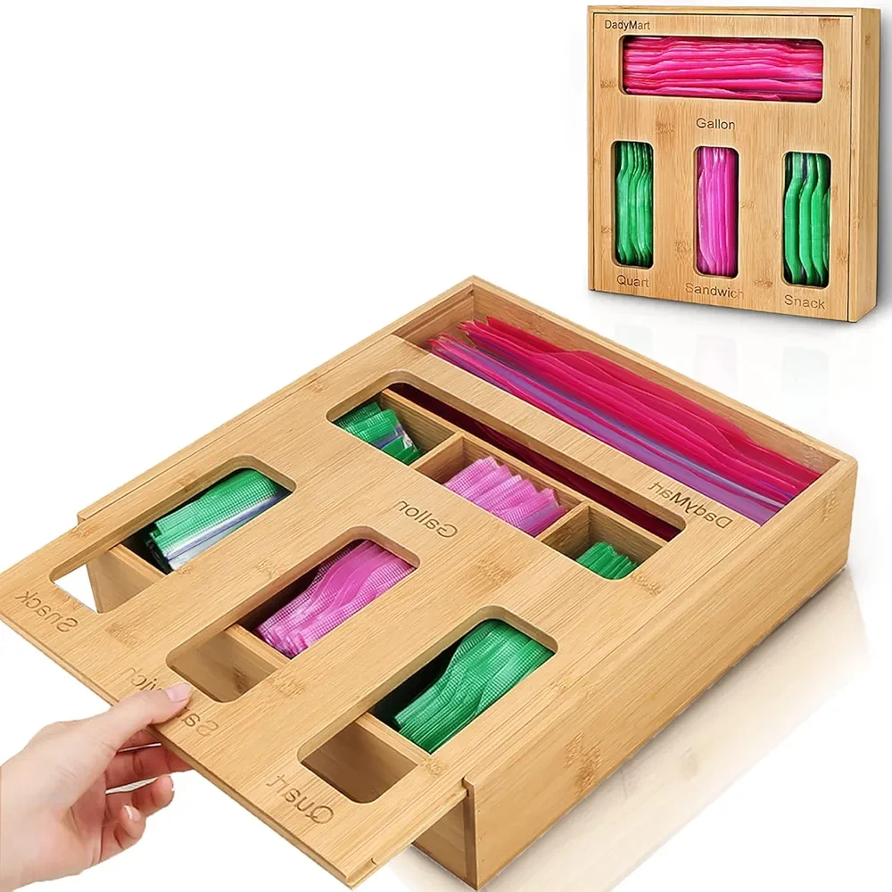 Bamboo Bag Organizer Dispenser - photo 5